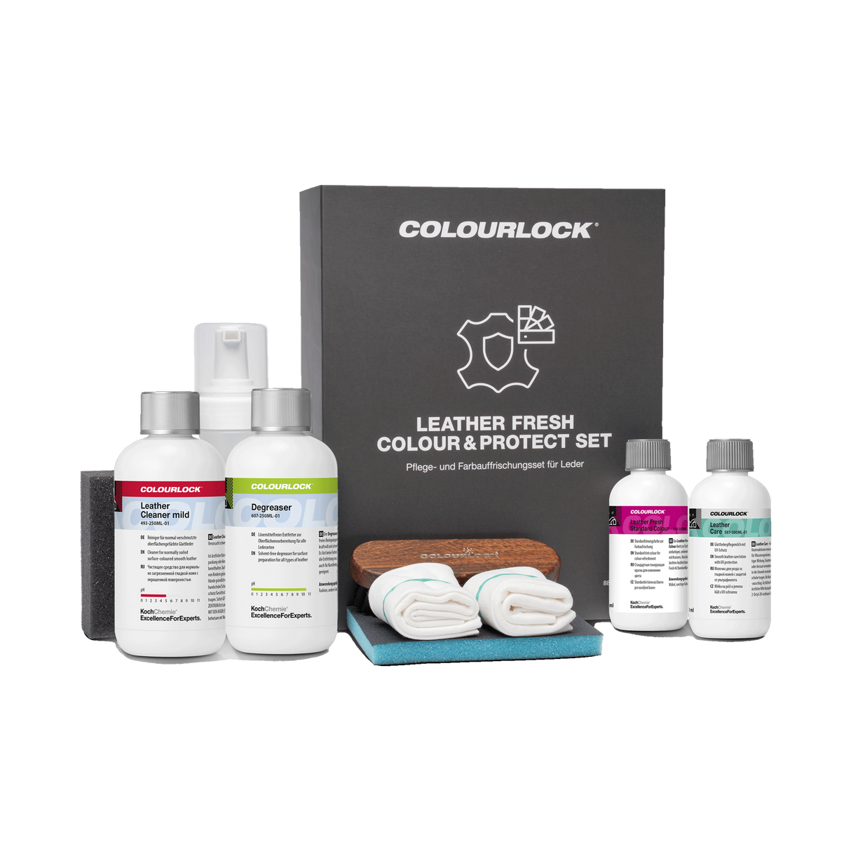COLOURLOCK "Leather Care Sets" (Alfa Romeo) — Pflege & Reparatur Sets für Alfa Romeo — Colour & Protect Set