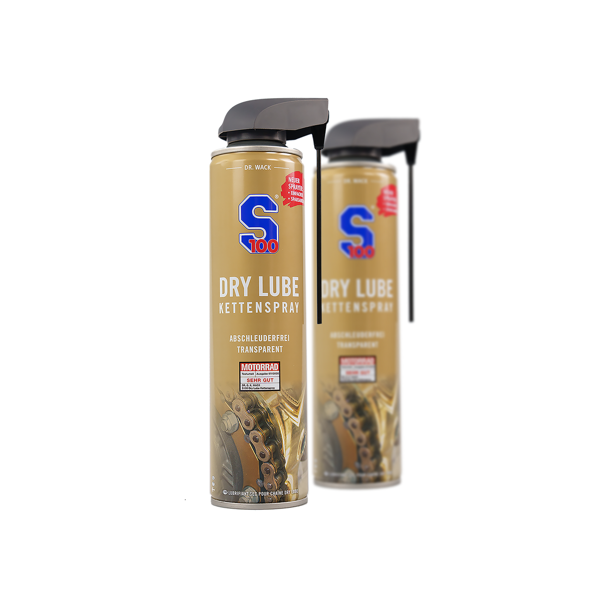 "S100" Dry Lube Kettenspray für Motorrad (Transparent)