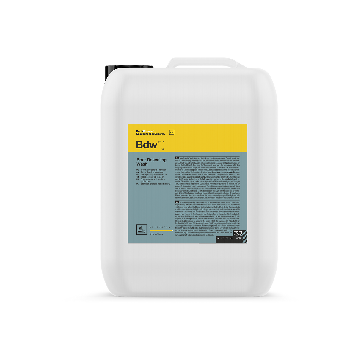 Boat Descaling Wash "Bdw" Tiefenreinigendes Shampoo (Marine-Linie)