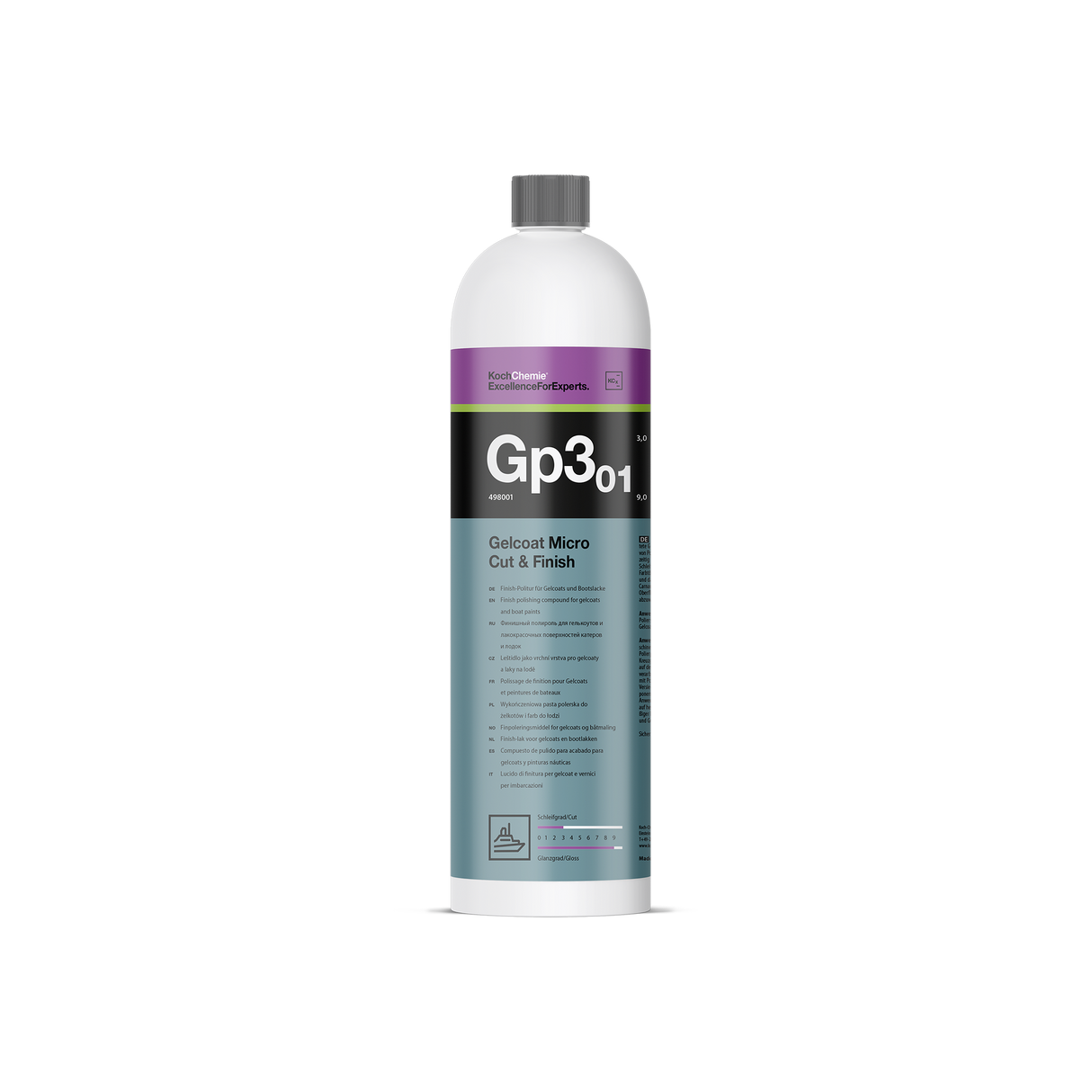 Gelcoat Micro Cut & Finish "Gp3.01" Finish-Politur für Gelcoats und Bootslacke (Marine-Linie)