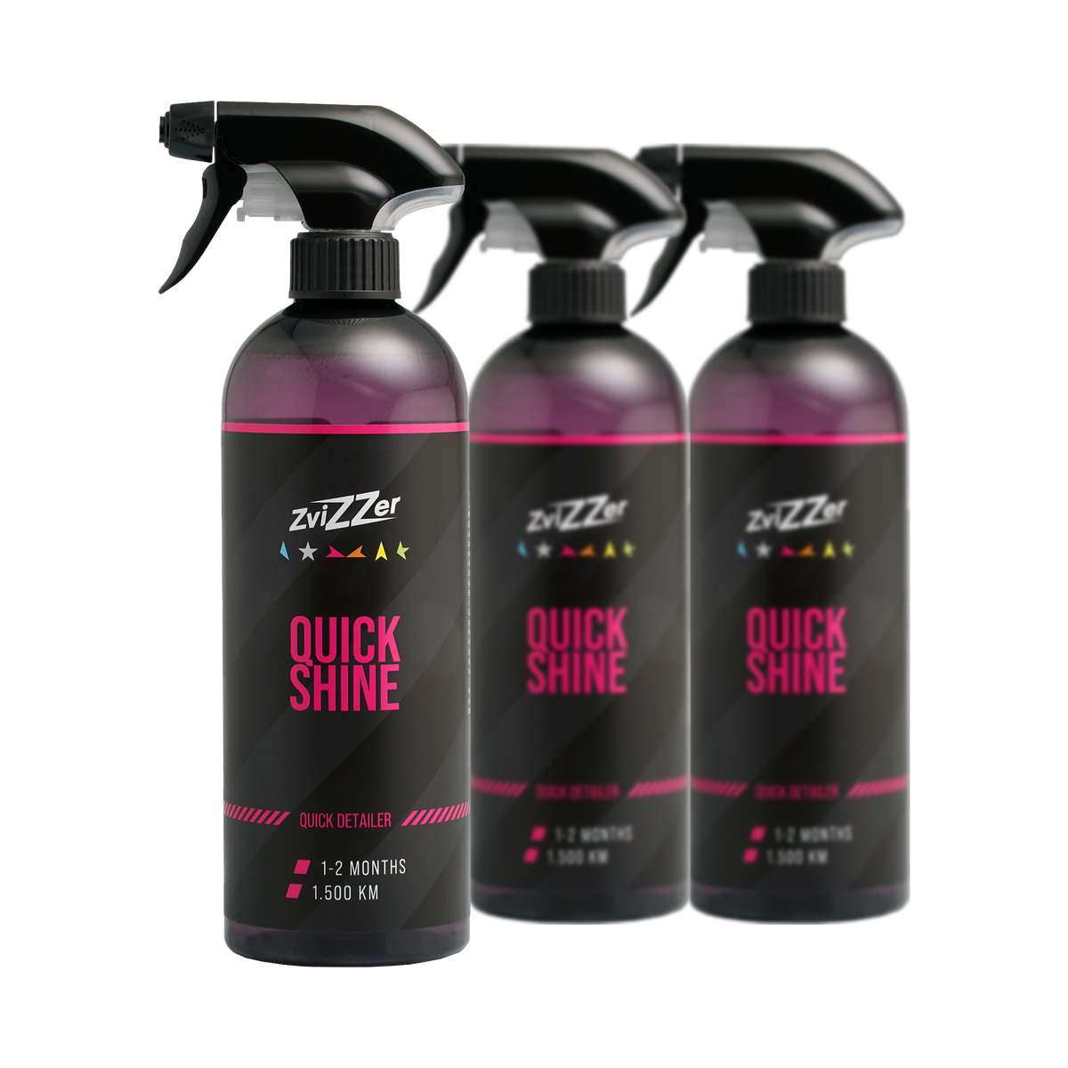 ZviZZer Quick Shine — Quick Detailer 500 ml / 3er-Set
