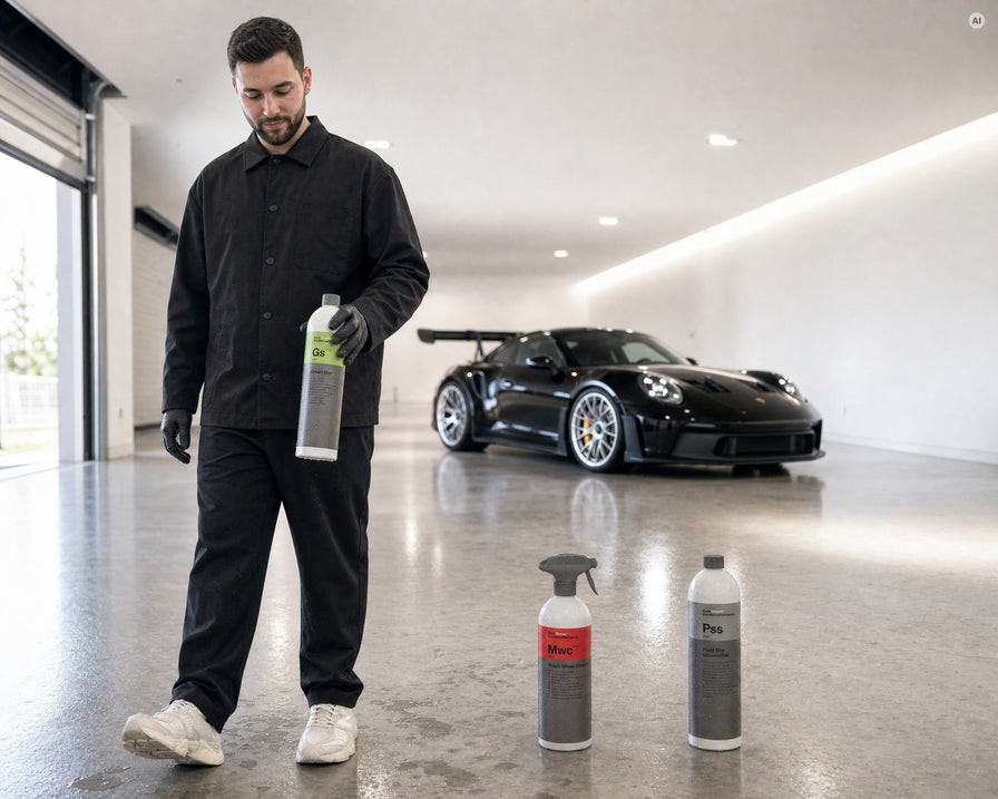 Detailing1 Spotlight: Koch-Chemie Green Star "Gs", Magic Wheel Cleaner "Mwc" und Plast Star "Pss"