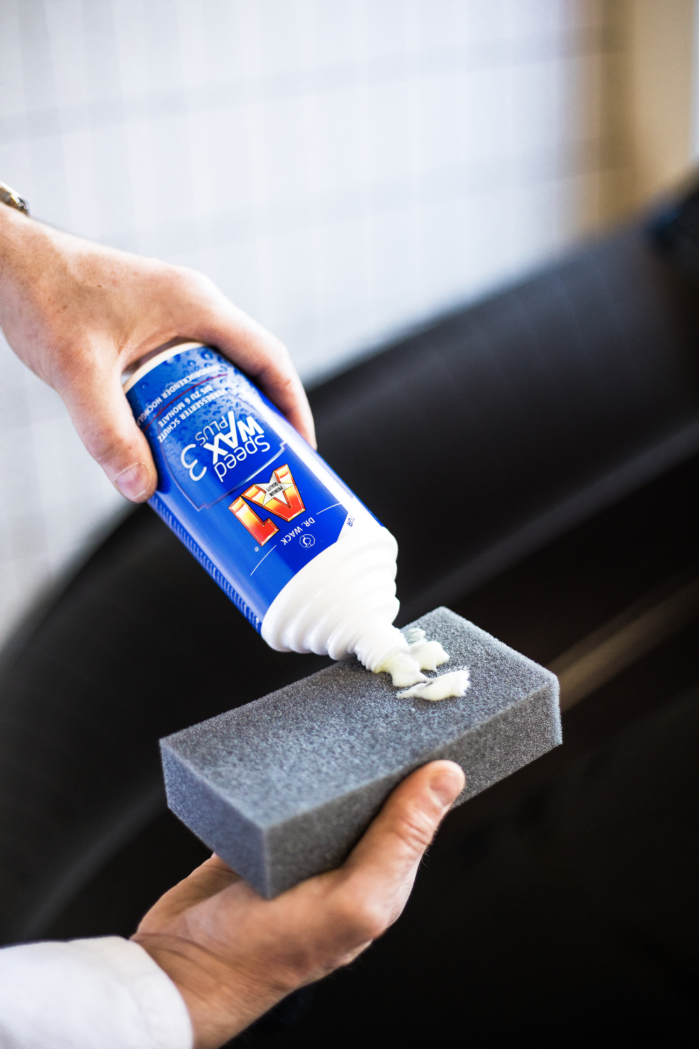 Detailing1 Dr. Wack A1 Speed Wax Plus 3 Sprühwachs — in der Anwendung