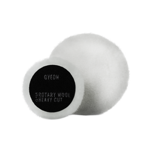 GYEON Q²M Rotary Wool Heavy Cut — Polierpad / Lammfell (Weiß)