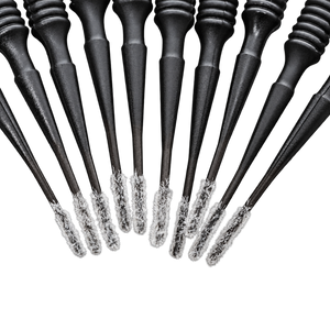 Feine weiße Pinselköpfe des COLOURLOCK "Mini Brush" 10-teiligen Sets für Lederreparaturen