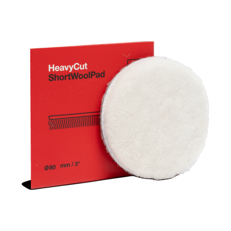 Koch-Chemie Heavy Cut "Short" Wool Pad — Lammfell-Polierpad "Rot" (Kurzflorig)