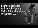 "AM346" Set mit Reifenmontiermaschine "STM-102" & Radwuchtmaschine "STW-202" + Hilfsmontagearm "HP-ECO-R"